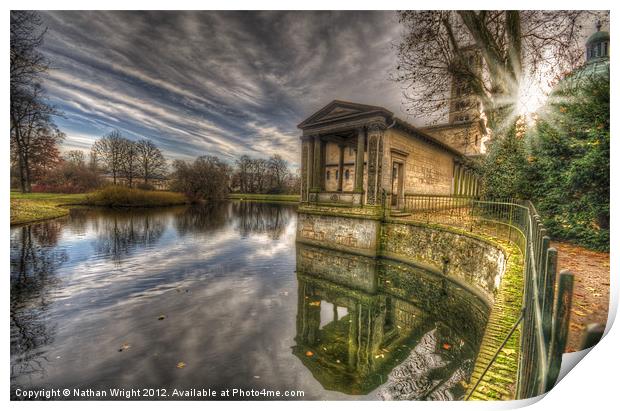 Round reflections Print by Nathan Wright