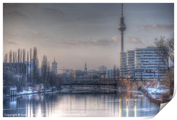 Four towers Berlin Print by Nathan Wright
