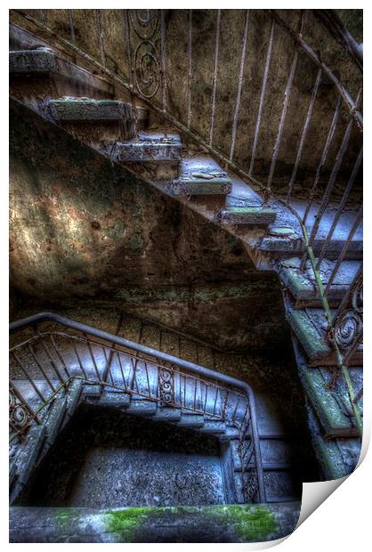  Old Stairs Print by Nathan Wright