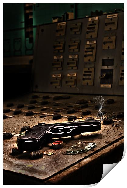 Gun control Print by Nathan Wright