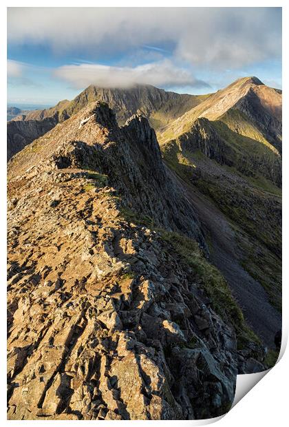 Crib Goch Print by Rory Trappe