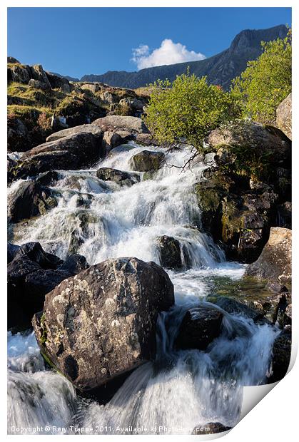 Afon Idwal Print by Rory Trappe