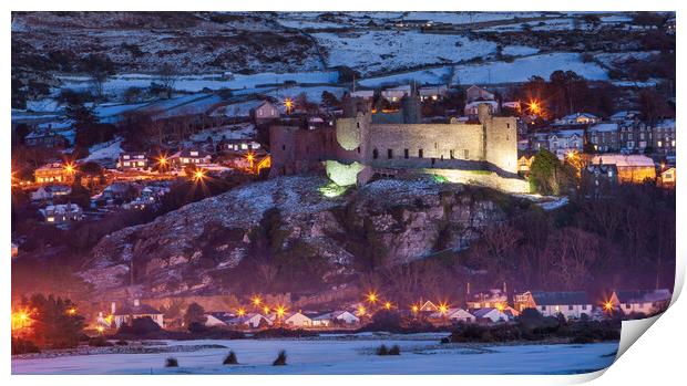 Harlech castle Print by Rory Trappe