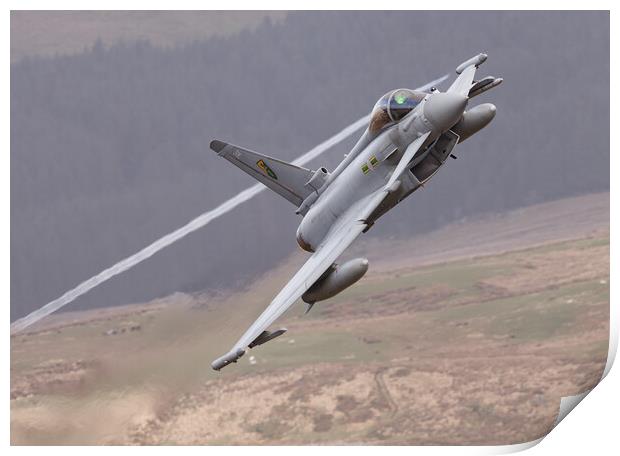 RAF Typhoon low level Print by Rory Trappe