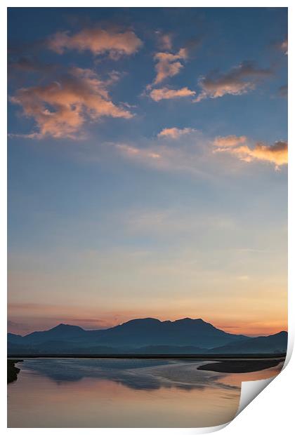  Sunrise at Ynys Print by Rory Trappe