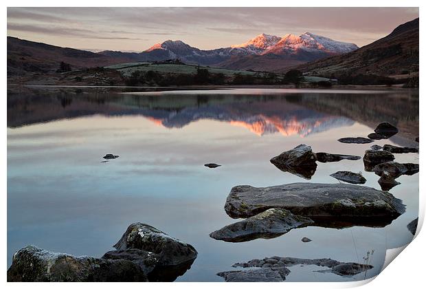  Snowdon sunrise Print by Rory Trappe