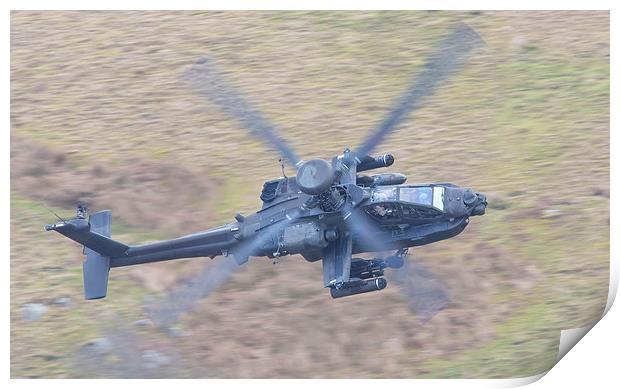 Boeing AH-64 Apache Print by Rory Trappe