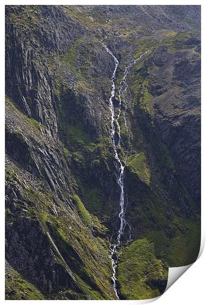  Cwm Idwal mountain stream Print by Rory Trappe