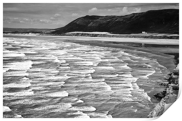  Rhossili bay Print by Rory Trappe