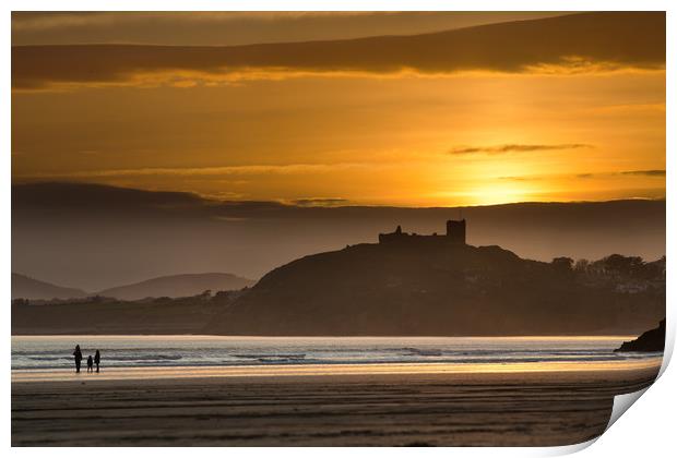 Criccieth sunset Print by Rory Trappe