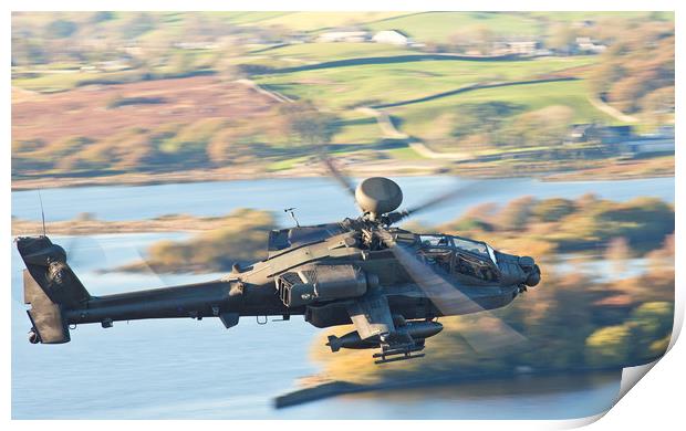 Boeing AH-64 Apache Print by Rory Trappe