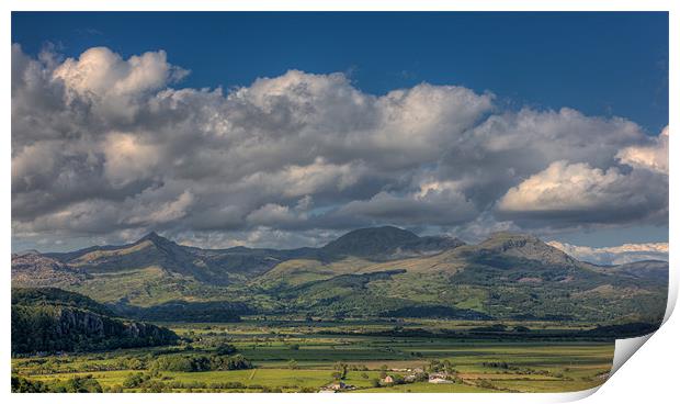 The Moelwyn range and Cnicht Print by Rory Trappe
