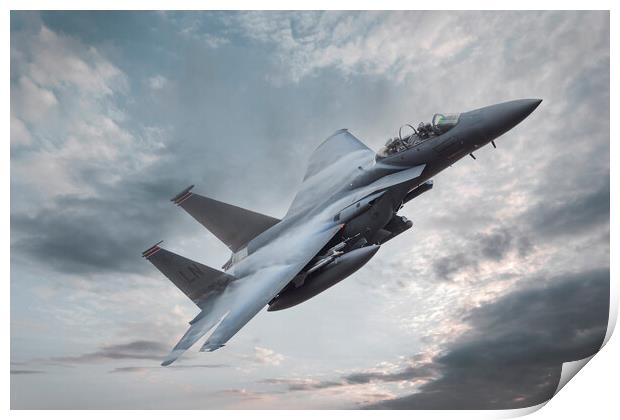 F15 Strike eagle Print by Rory Trappe