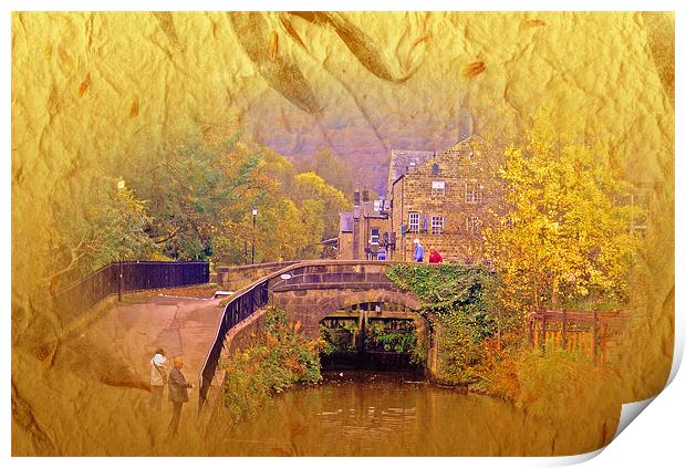 Bridge at Hebden Print by Jacqui Kilcoyne