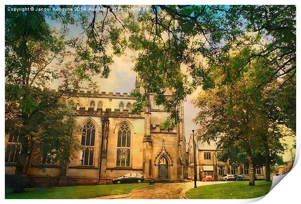 Blackburn Cathedral Grounds Print by Jacqui Kilcoyne