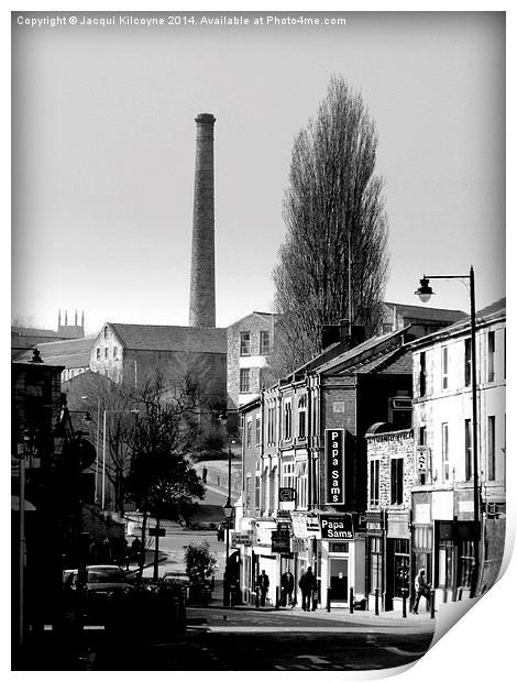 Where Have all the Chimneys Gone?.  Print by Jacqui Kilcoyne