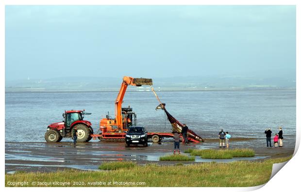 A Sad day at Knott End on Sea. Print by Jacqui Kilcoyne