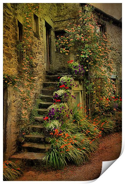 The Steps Print by Irene Burdell
