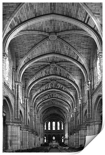 Notre Dame Church Print by Irene Burdell