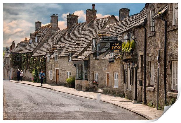 Corfe Village  Print by Irene Burdell