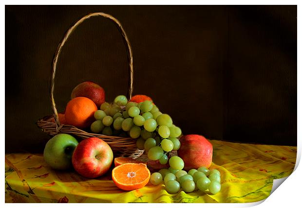 Still life with fruit  Print by Irene Burdell