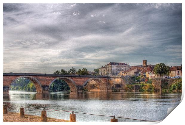 Dordogne River. Print by Irene Burdell