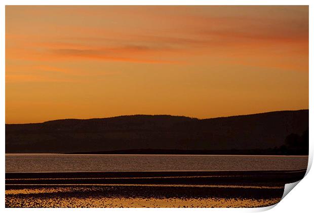 Sunset Isle of Bute Scotland Print by Tim O'Brien