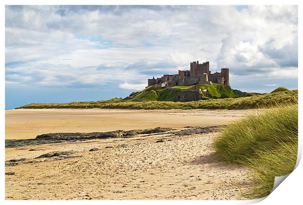 Bamburgh Castle Print by Kevin Tate