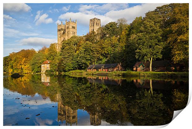 Durham Cathedral in Autumn. Print by Kevin Tate