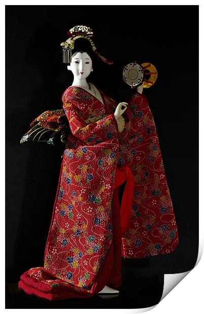 Japanese Doll Print by Kevin Tate