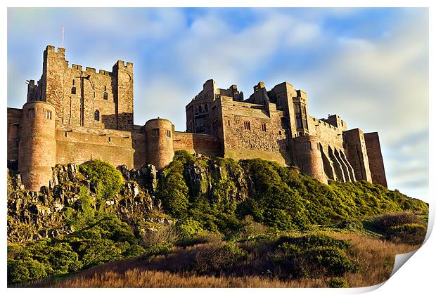 Bamburgh Castle Print by Kevin Tate