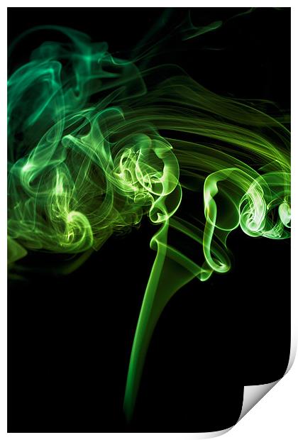 Smoke swirl Print by Kevin Tate