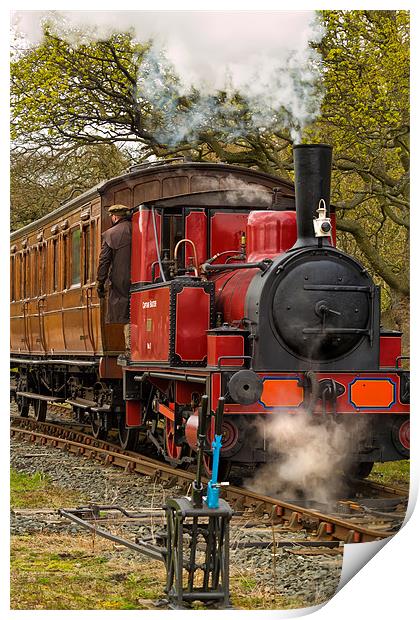 Captain Baxter Steam Train Print by Kevin Tate