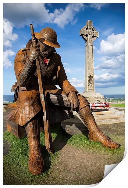 Seaham sculpture 1101 Print by Kevin Tate