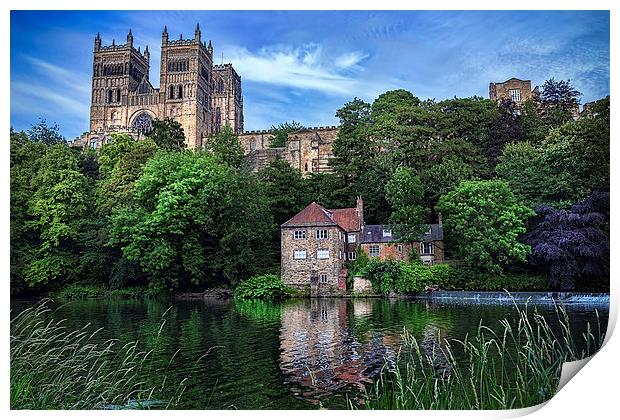 Durham Cathedral and Fulling Mill Print by Kevin Tate
