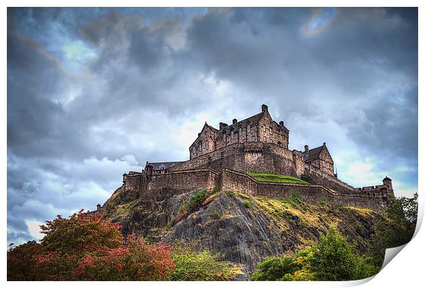 Edinburgh Castle Print by Kevin Tate