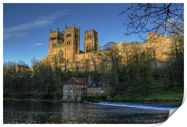 Durham Cathedral in Spring Print by Kevin Tate