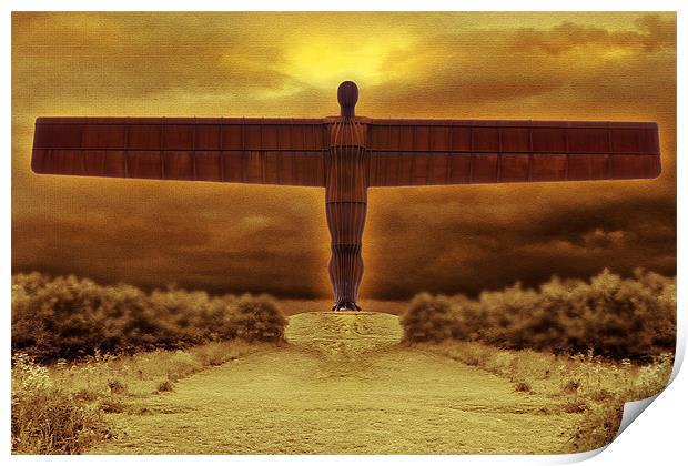 Angel Of The North Print by Kevin Tate