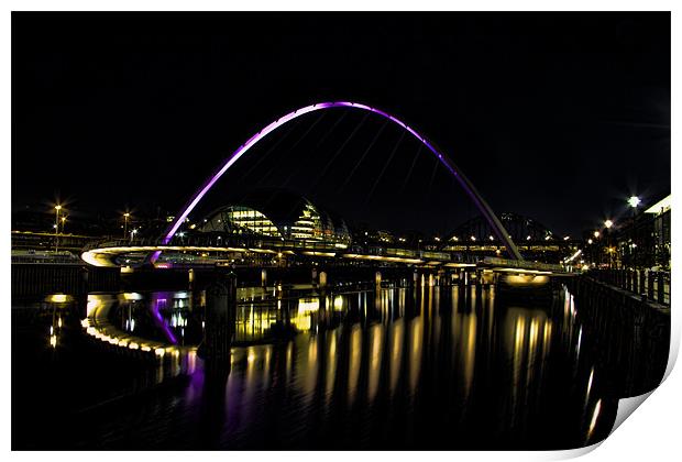 newcastle quayside Print by Northeast Images