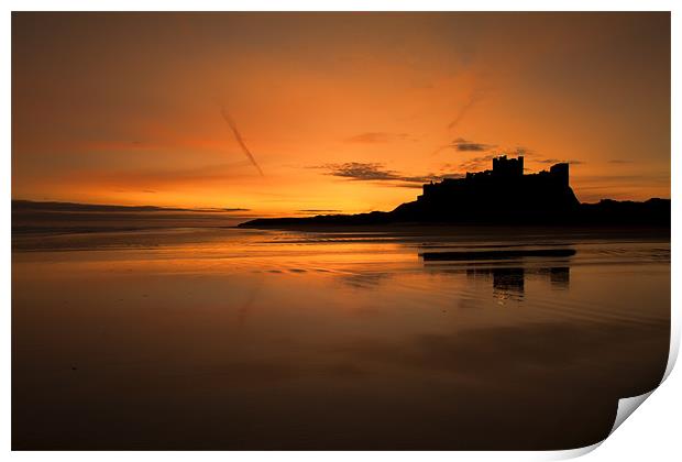 Bamburgh Sunrise Print by Northeast Images