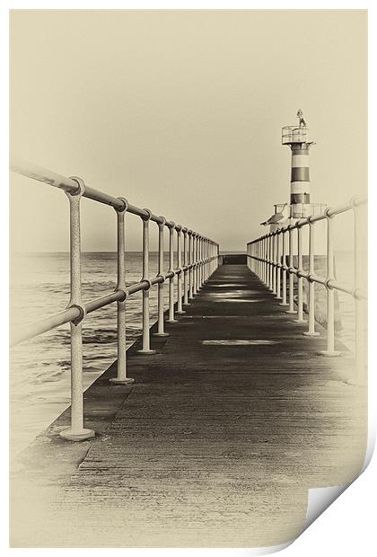 Amble Pier Print by Northeast Images