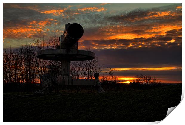 consett sculpture Print by Northeast Images