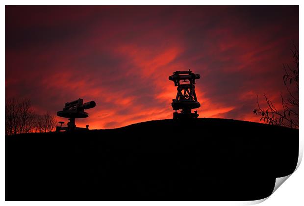 consett sculptures Print by Northeast Images