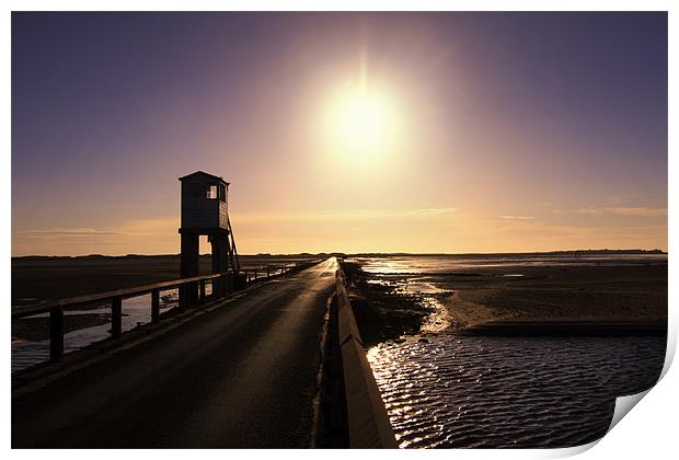 Holy Island Causeway Print by Northeast Images