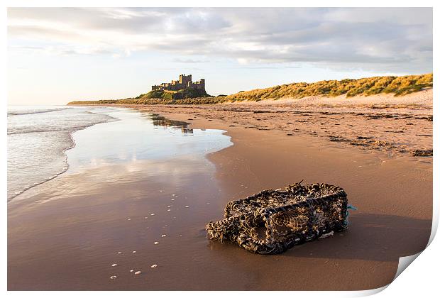Washed up at Bamburgh Print by Northeast Images
