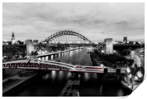 Newcastle Quayside Print by Northeast Images
