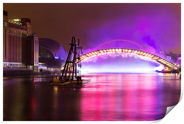  great north run celebrations Print by Northeast Images