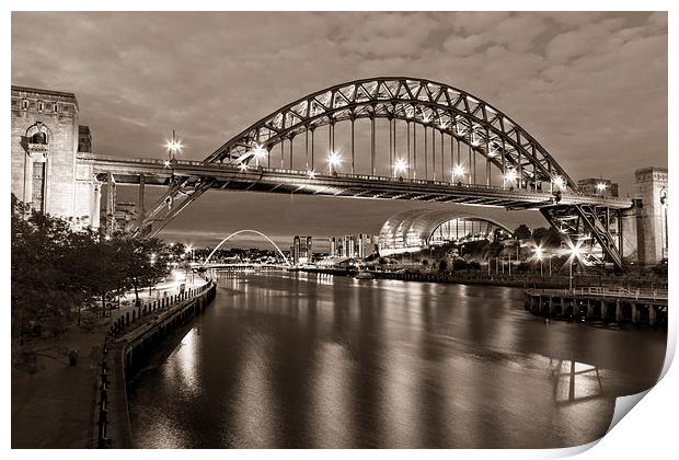  Newcastle Quayside Print by Northeast Images