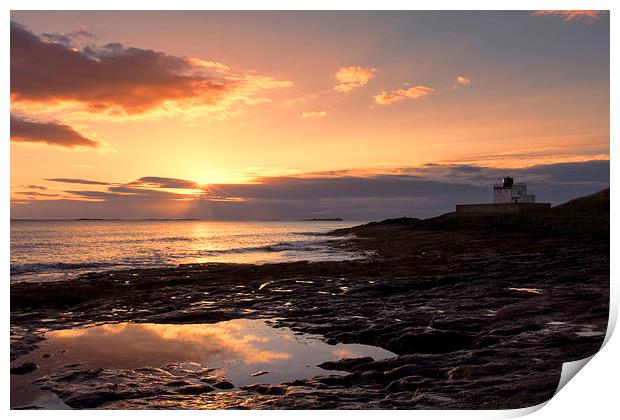  Bamburgh Lighthouse Print by Northeast Images