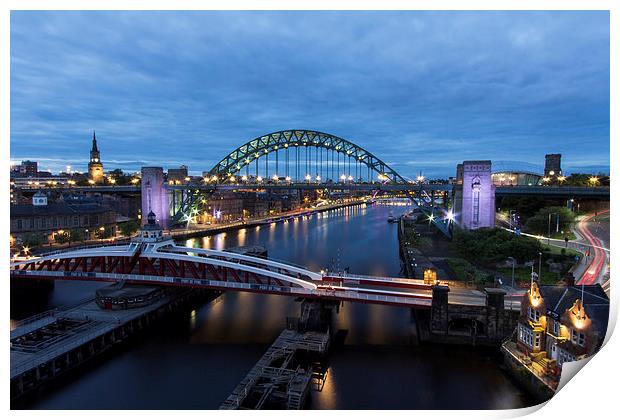  Newcastle Quayside Print by Northeast Images